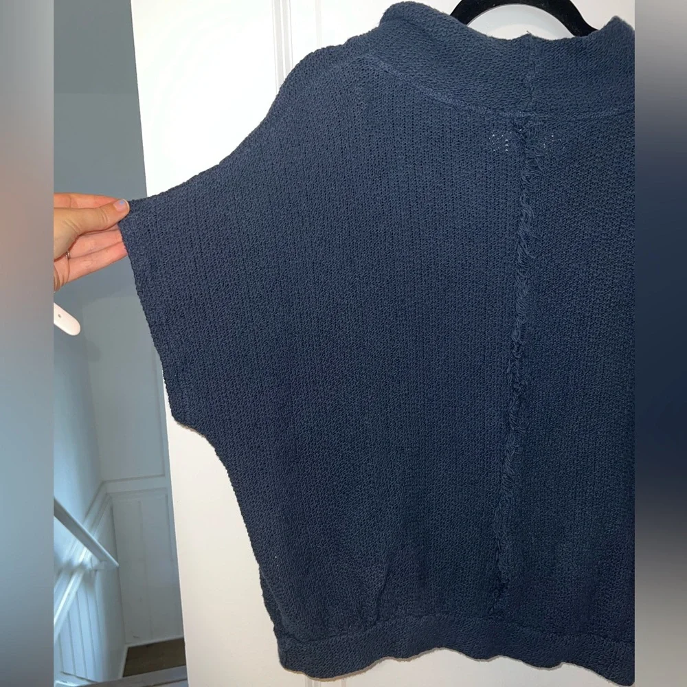 Free People Beach 100%Cotton Mock Neck Dolman Sleeve‎ Knit Shirt